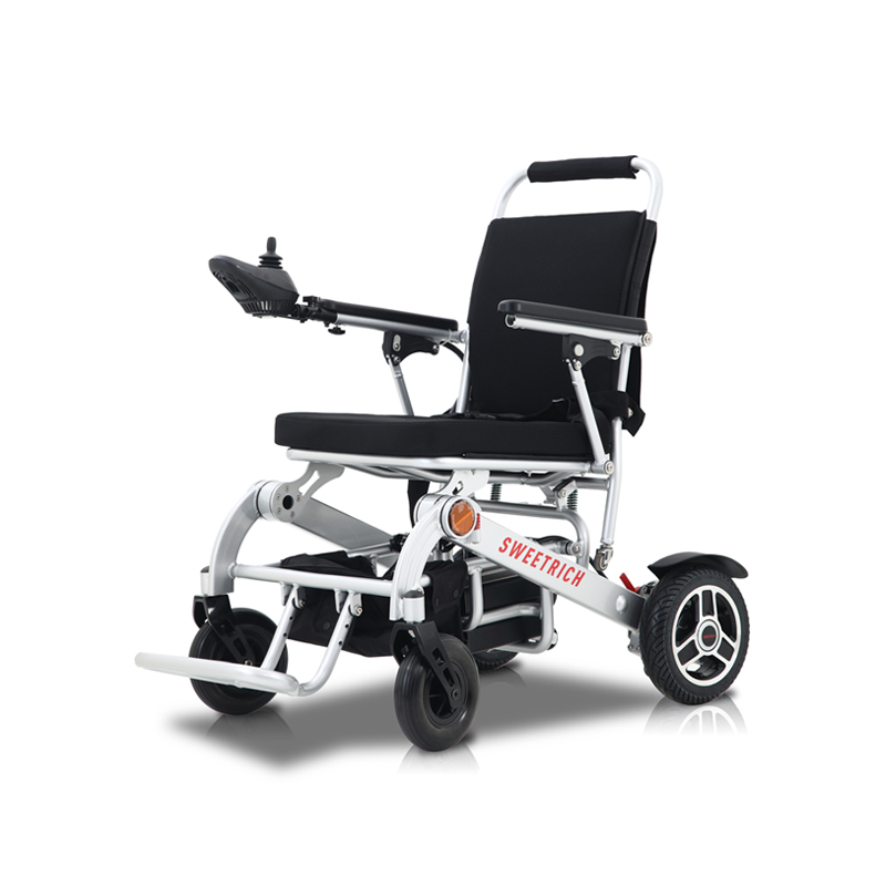 Ifold Medical Foldable Aluminum Rollator scaun cu rotile cu suport pentru picioare, scaun cu rotile ușoare